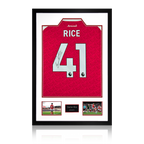 Declan Rice Signed Arsenal Shirt Premium Frame (ACG Cert)