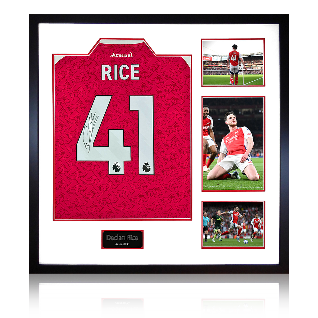 Declan Rice Signed Arsenal Shirt Elite Frame (ACG Cert)