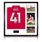 Declan Rice Signed Arsenal Shirt Elite Frame (ACG Cert)