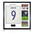 Jermain Defoe Signed England Shirt Elite Frame