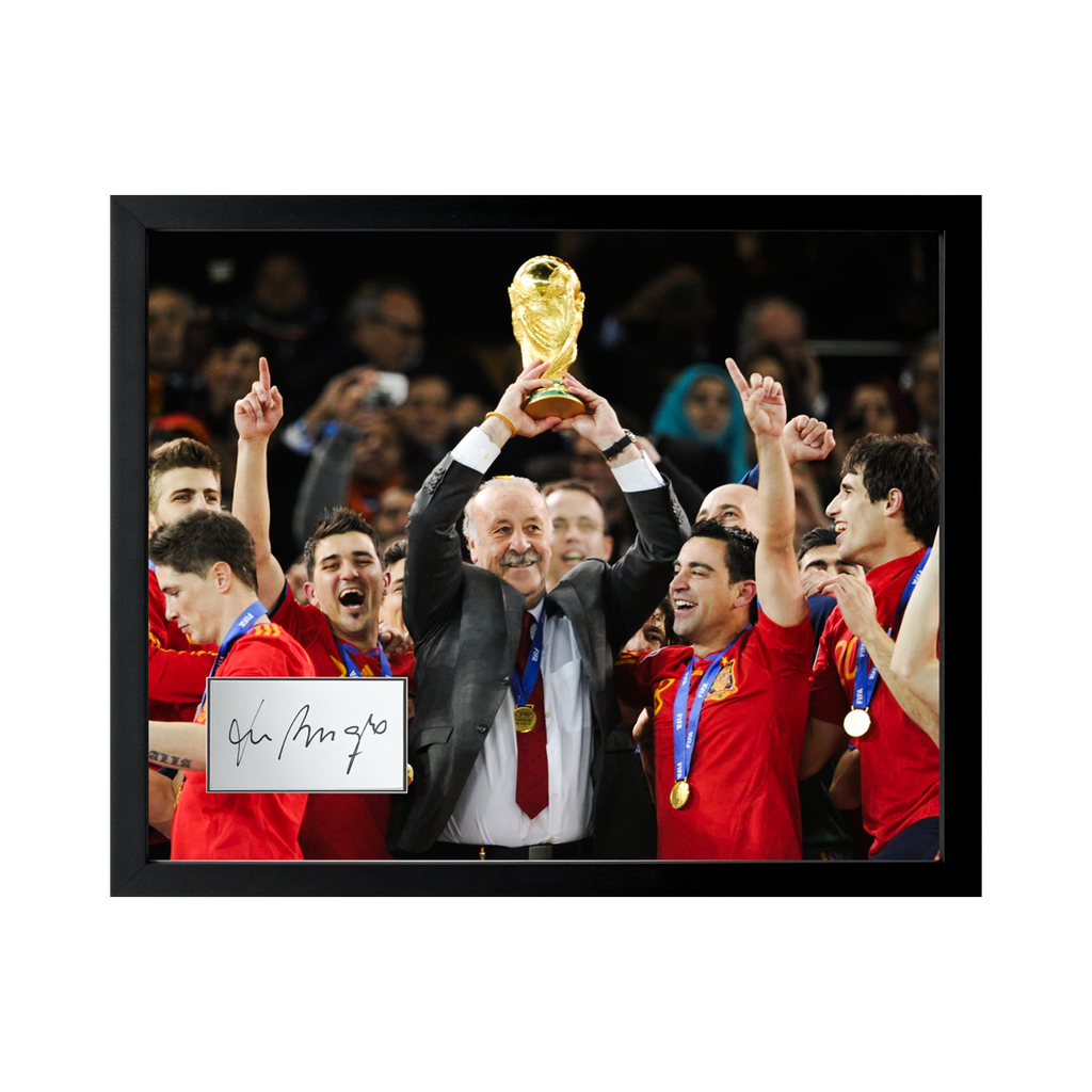 Vicente del Bosque Signed Spain Cut Deluxe Mount Frame