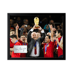 Vicente del Bosque Signed Spain Cut Deluxe Mount Frame
