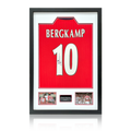 Dennis Bergkamp Signed Arsenal Shirt Premium Frame