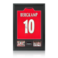 Dennis Bergkamp Signed Arsenal Shirt Premium Frame