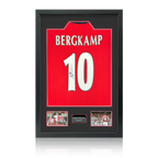Dennis Bergkamp Signed Arsenal Shirt Premium Frame