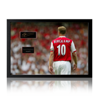 Dennis Bergkamp Signed Arsenal Plaque Iconic Frame