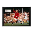 Dennis Law Signed Manchester United Cut Iconic Frame (ACG Cert)