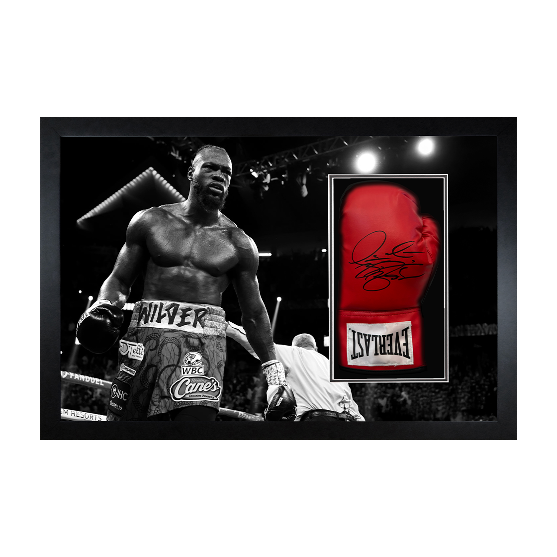 Deontay Wilder Signed Glove Iconic Frame (ACG Cert)