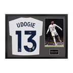 Destiny Udogie Signed Tottenham Hotspur Shirt Classic Frame (ACG Cert)