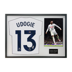 Destiny Udogie Signed Tottenham Hotspur Shirt Classic Frame (ACG Cert)
