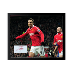 Dimitar Berbatov Signed Manchester United Cut Deluxe Mount Frame