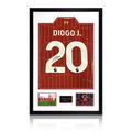 Diogo Jota Signed Liverpool Shirt Premium Frame (ACG Cert)