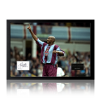 Dion Dublin Signed Aston Villa Cut Iconic Frame