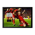 Dirk Kuyt Signed Liverpool Cut Iconic Frame (ACG Cert)