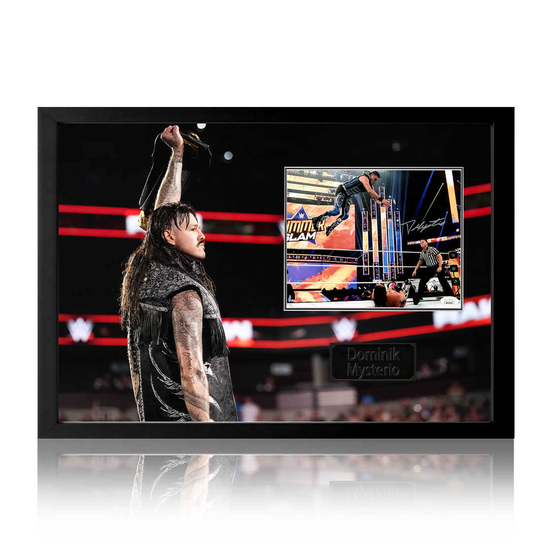 Dominik Mysterio Signed Image Iconic Frame (JSA)