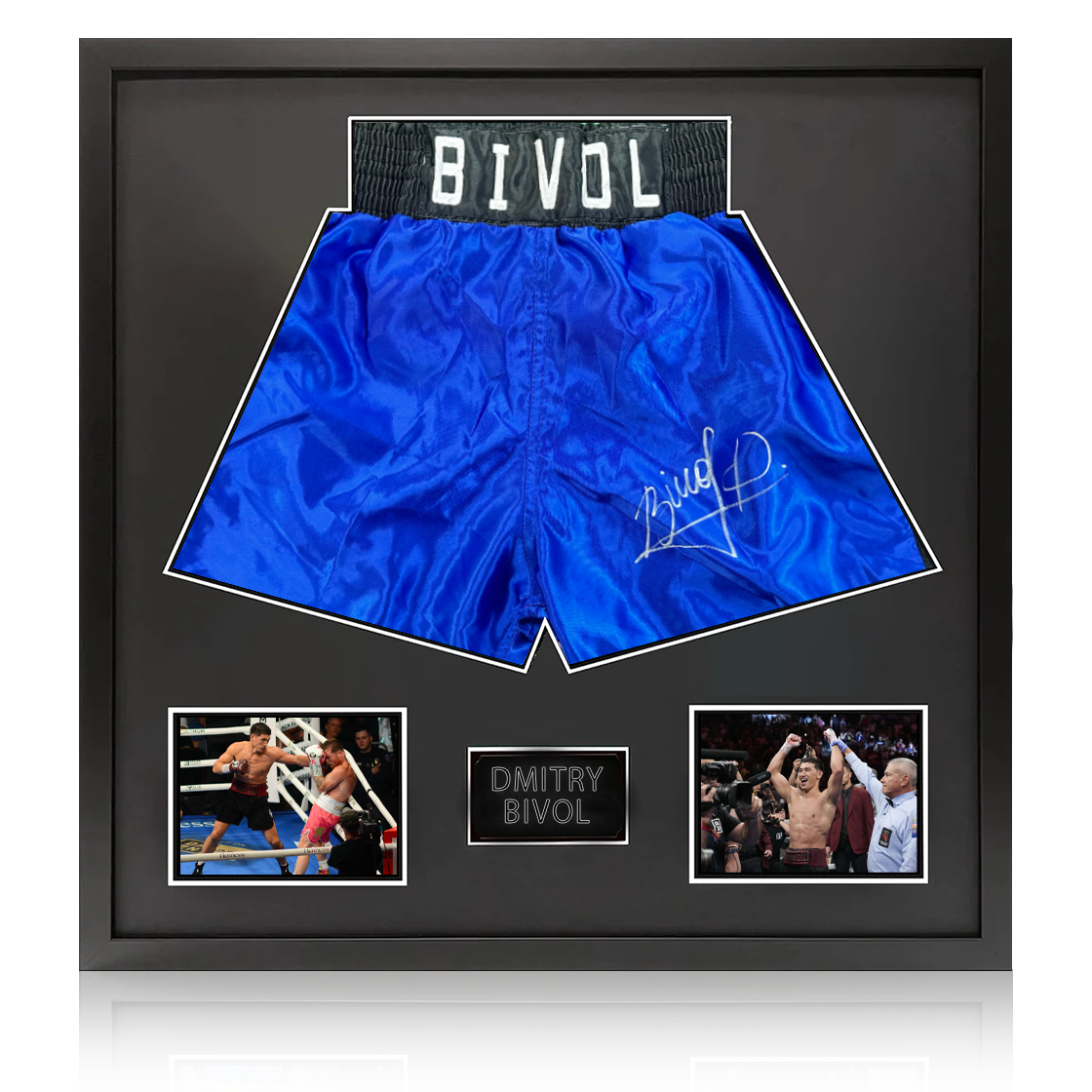 Dmitry Bivol Signed Shorts Elite Frame