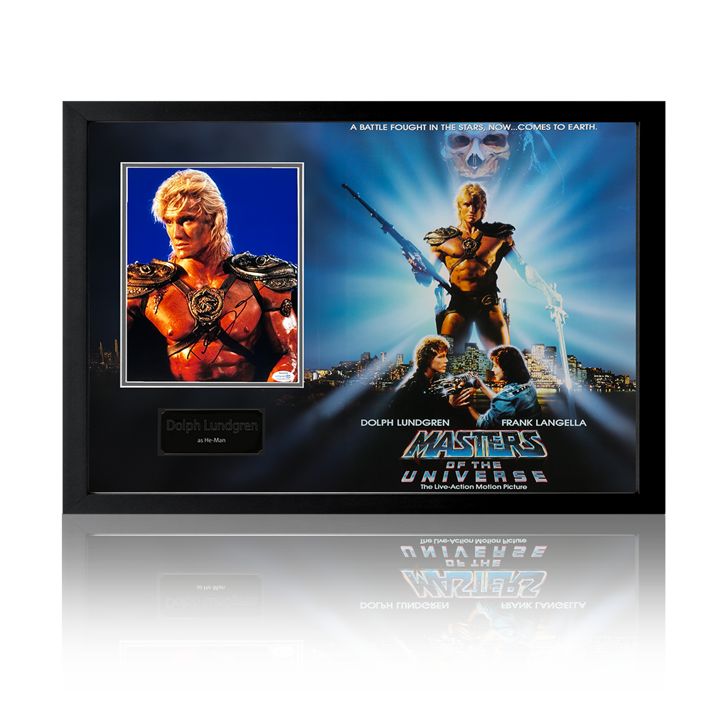 Dolph Lundgren Signed Masters Of The Universe HeMan Display (ACOA