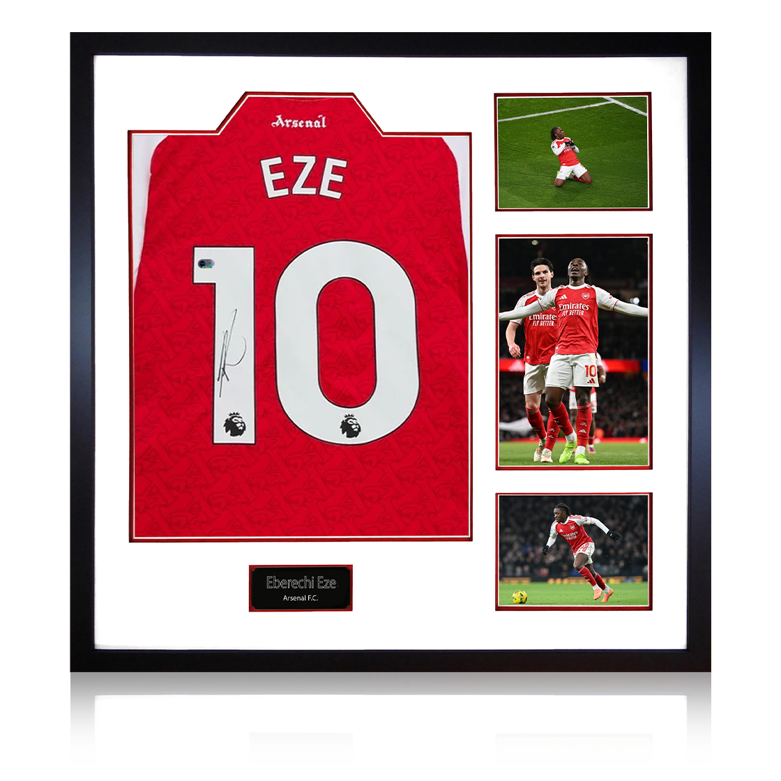 Eberechi Eze Signed Arsenal Shirt Elite Frame (ACG Cert) – The Fan Cave ...