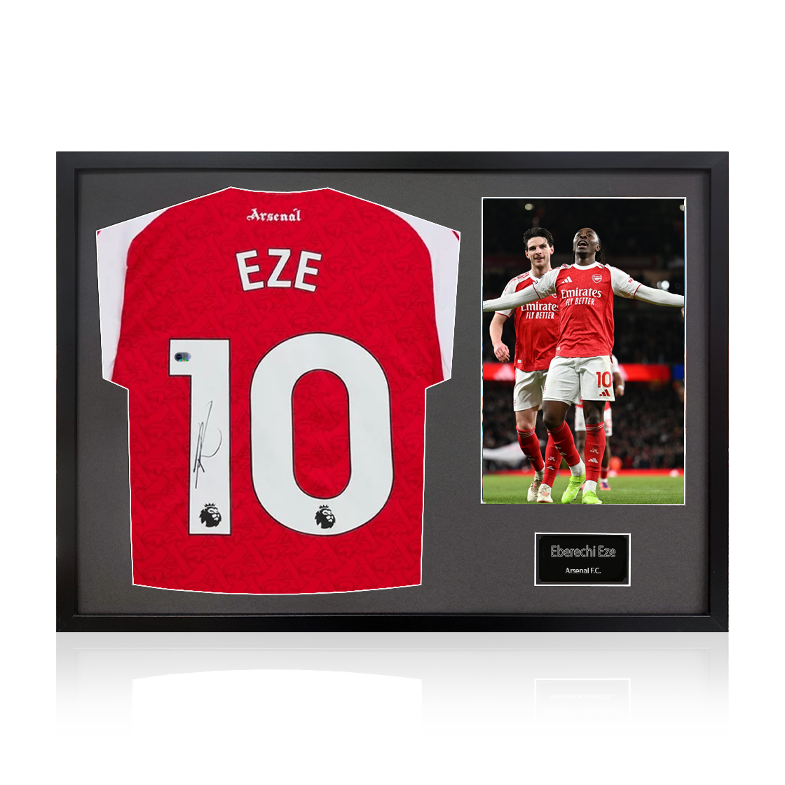 Eberechi Eze Signed Arsenal Shirt Classic Frame (ACG Cert)