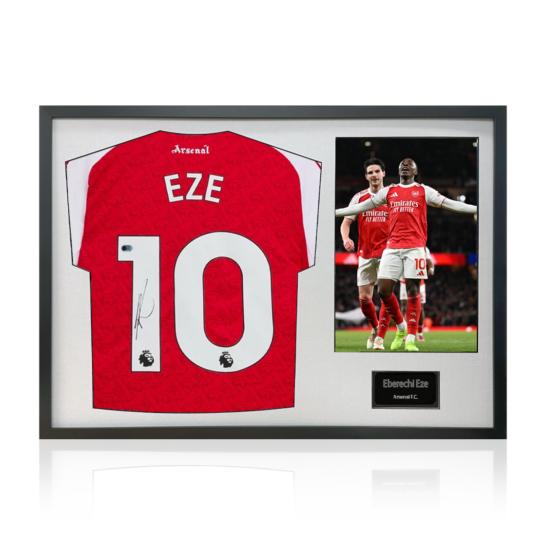 Eberechi Eze Signed Arsenal Shirt Classic Frame (ACG Cert)