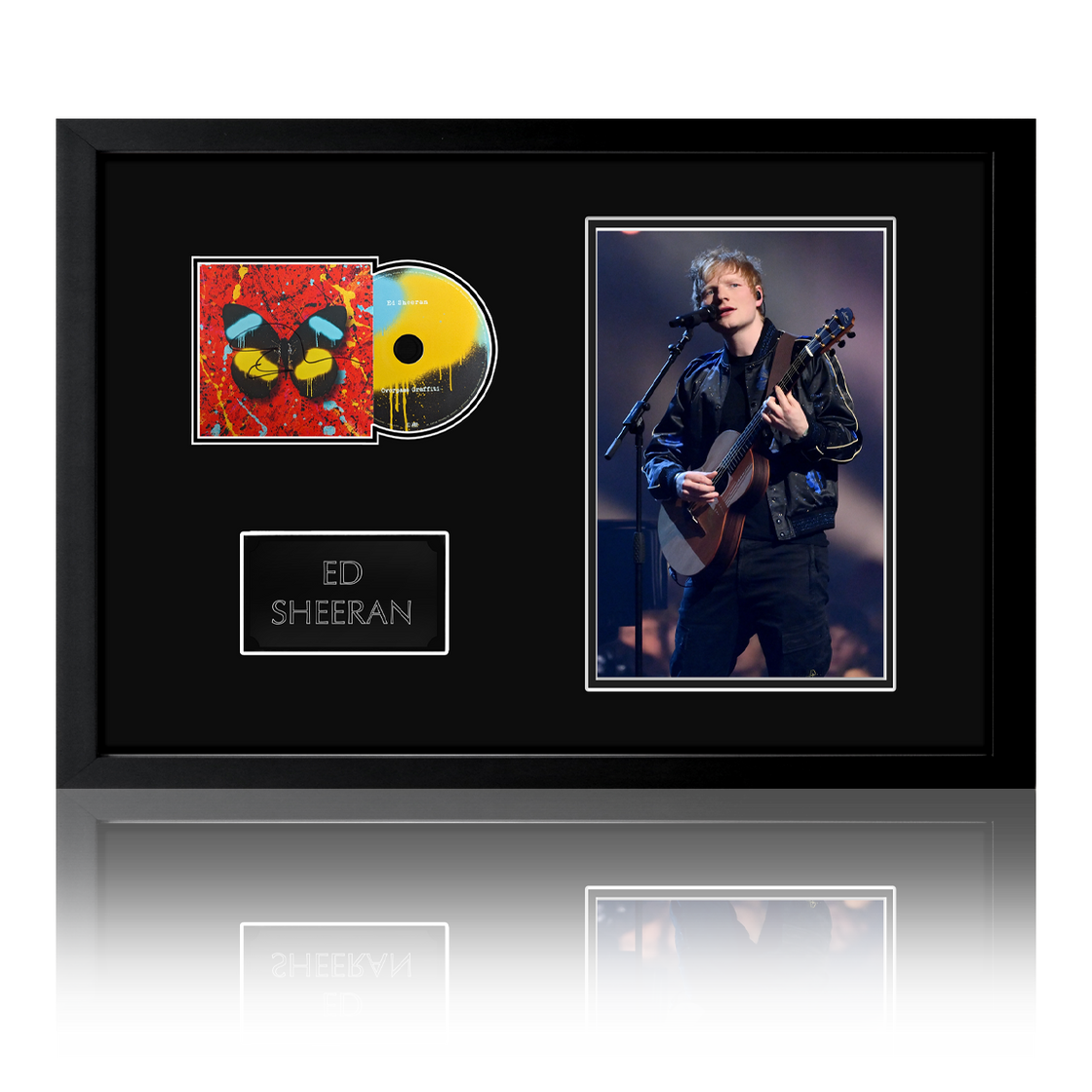 Ed Sheeran Signed CD Cover Iconic Frame