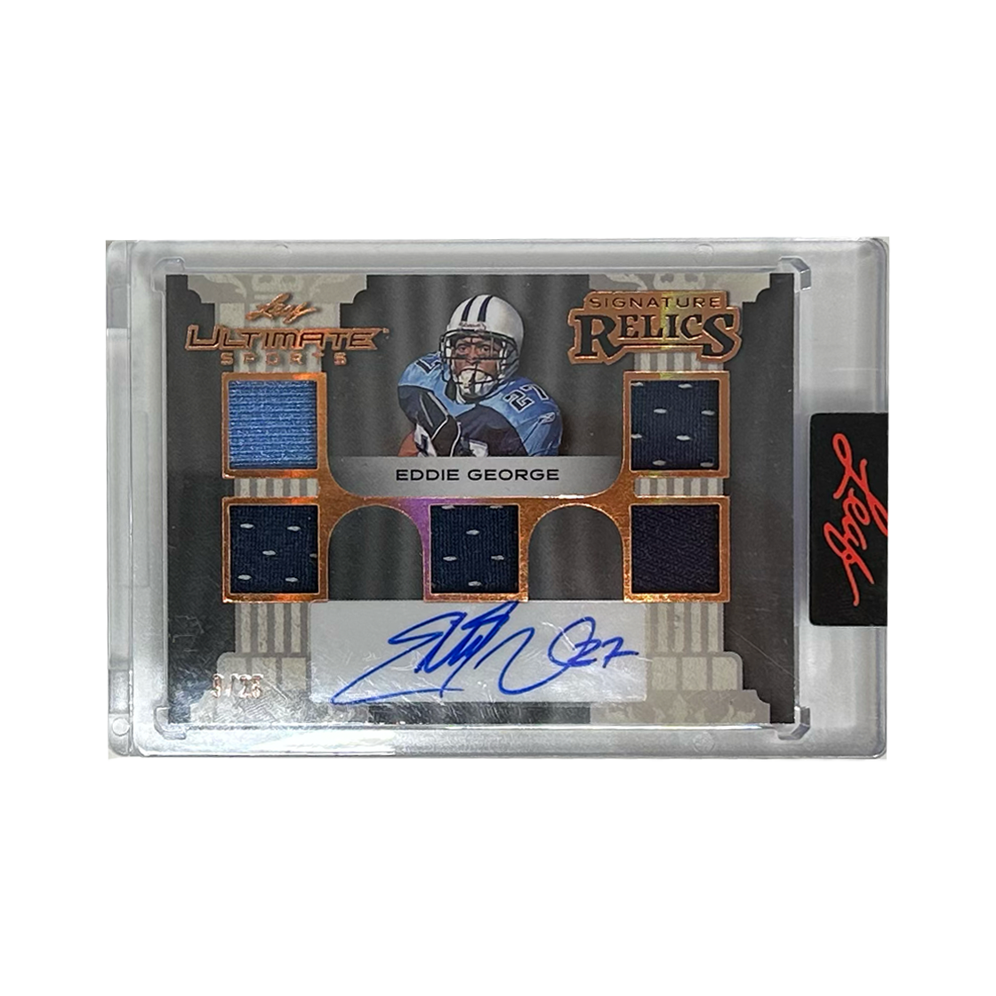 Leaf Signature Relics Eddie George 9/25