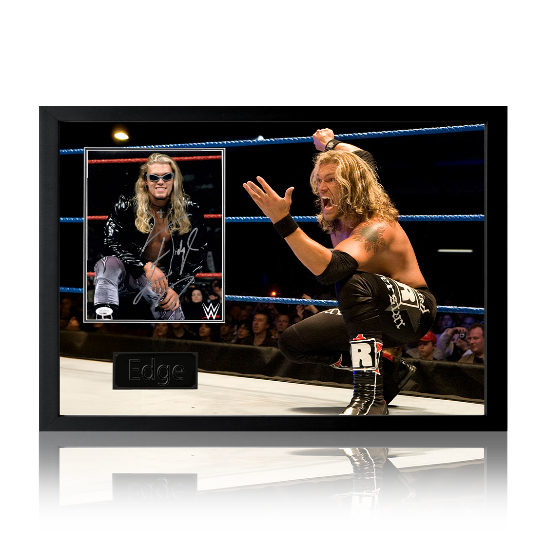 Edge (Adam Copeland) Signed Image Iconic Frame (JSA)