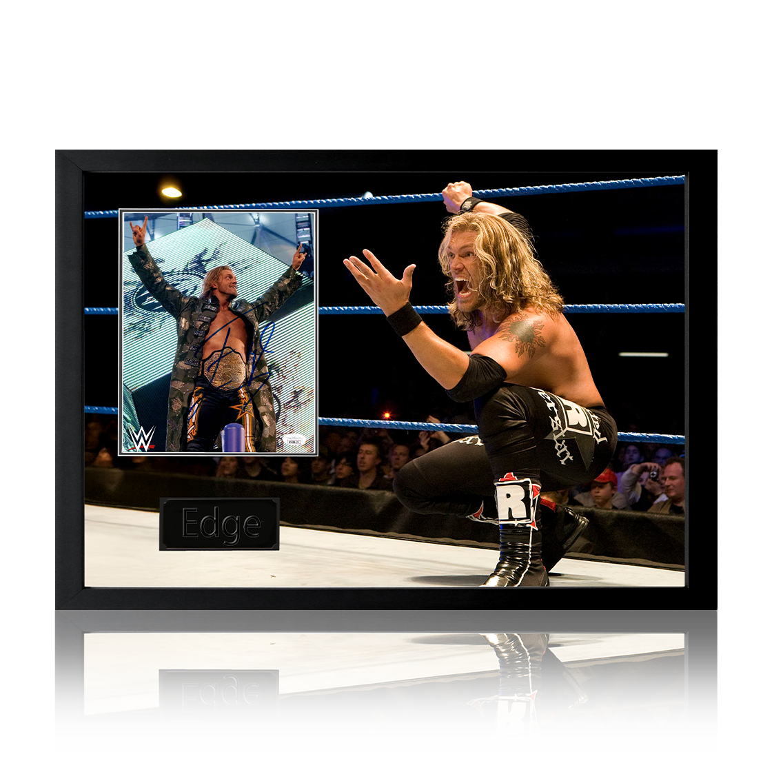 Edge (Adam Copeland) Signed Image Iconic Frame (JSA)