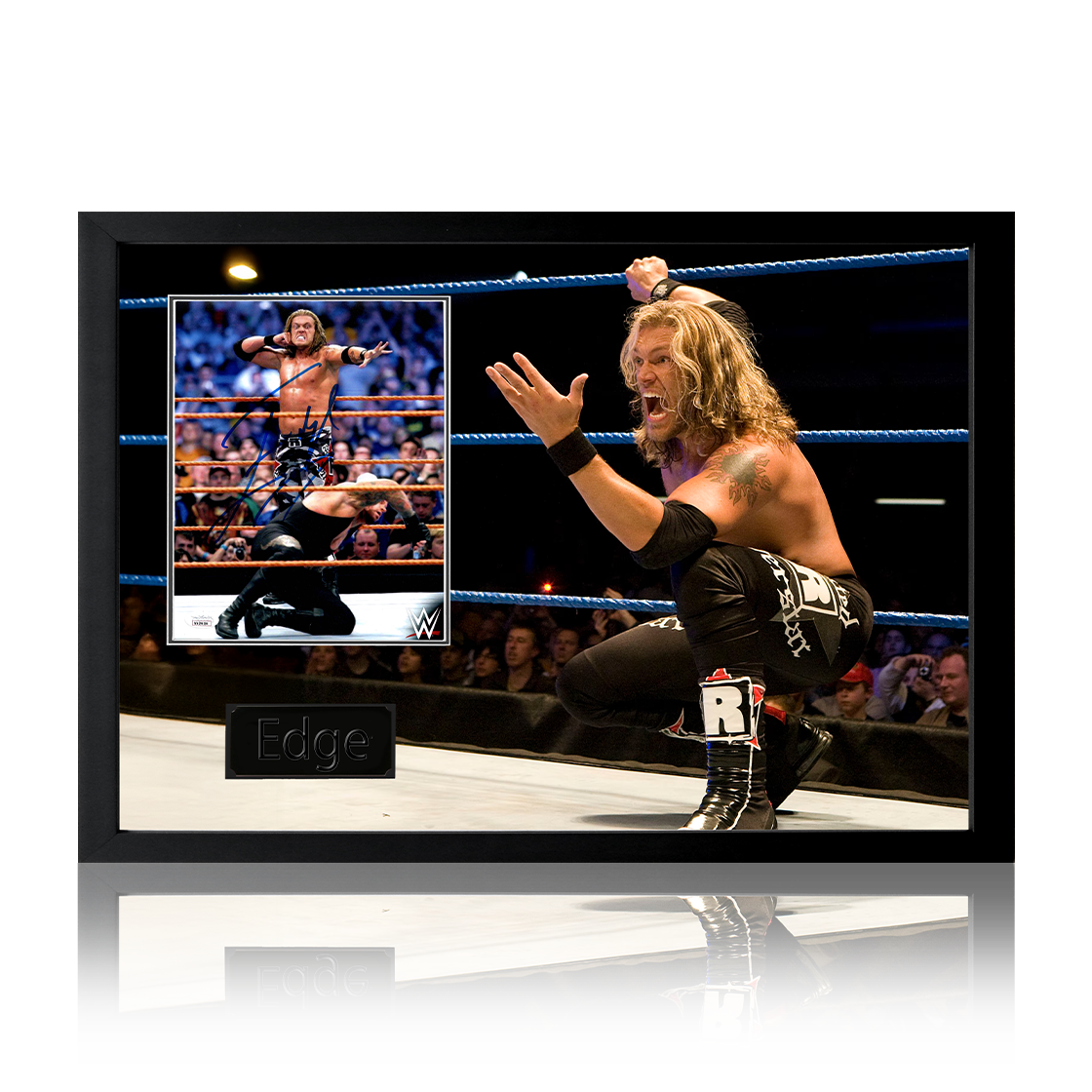 Edge (Adam Copeland) Signed Image Iconic Frame (JSA)
