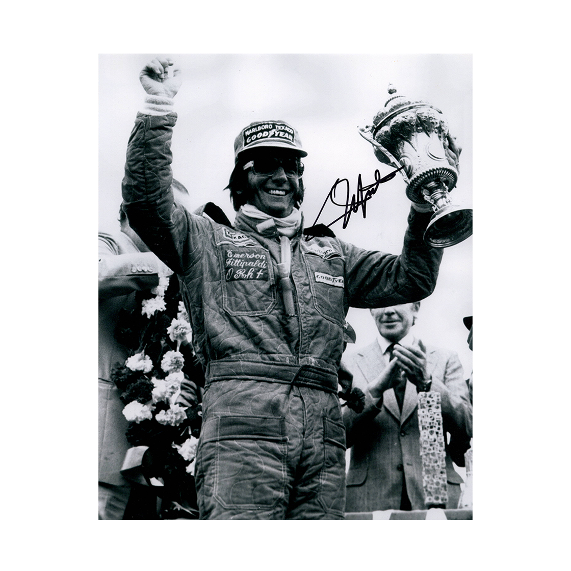 Emerson Fittipaldi Signed 10x8 Image