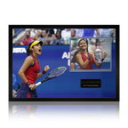 Emma Raducanu Signed Tennis Image Iconic Frame