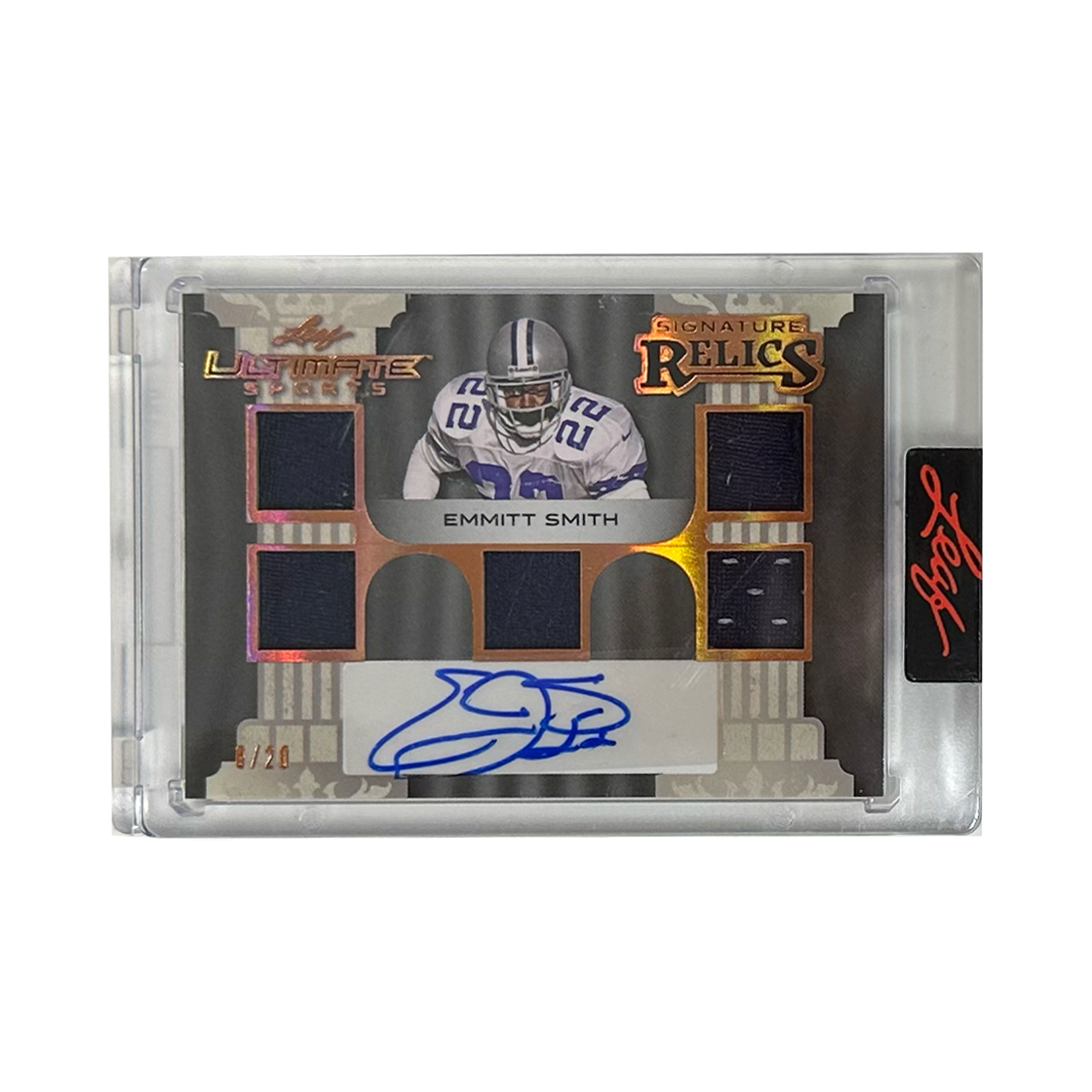 Leaf Signature Relics Emmitt Smith 6/20