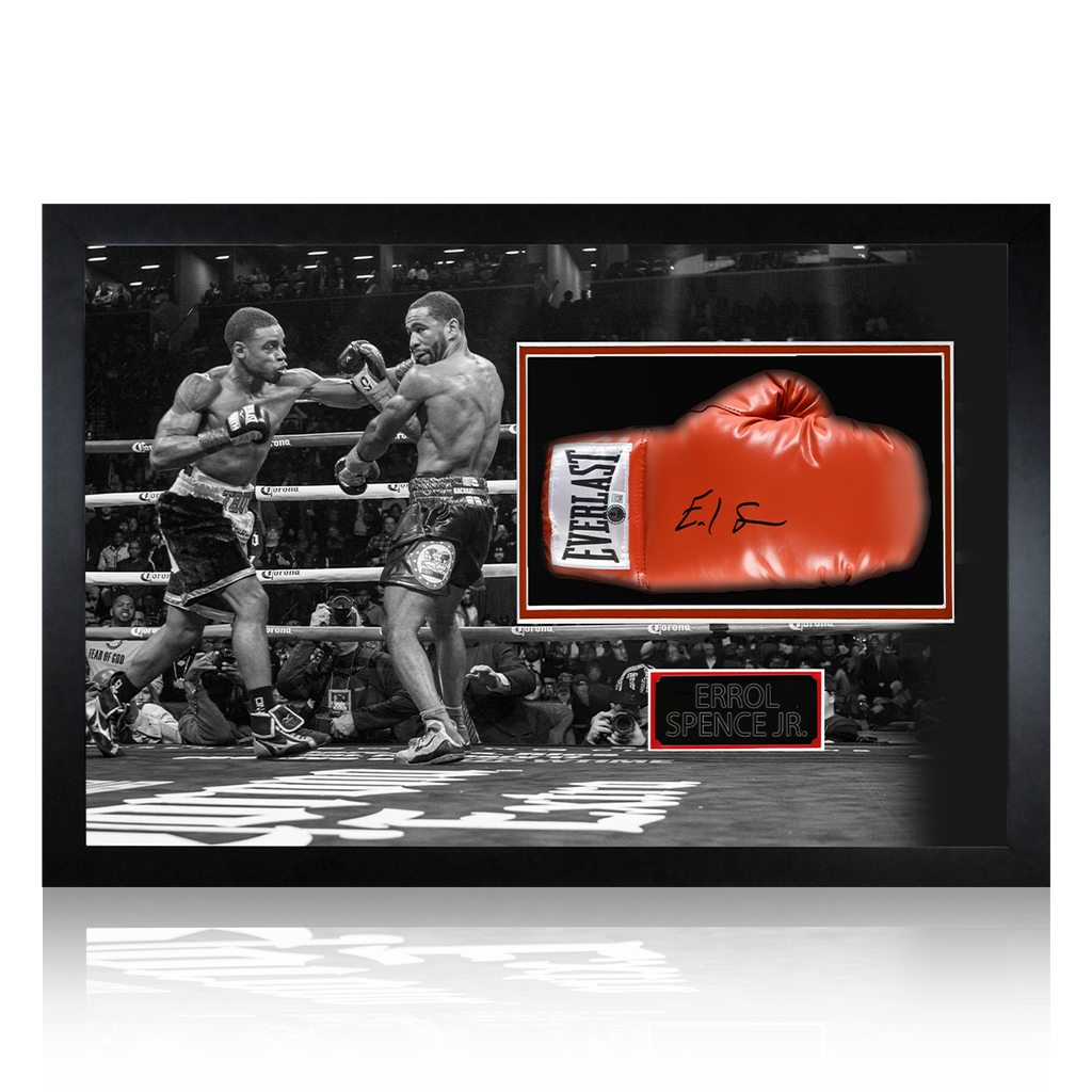 Errol Spence Jr. Signed Glove #2 Iconic Frame (Beckett)