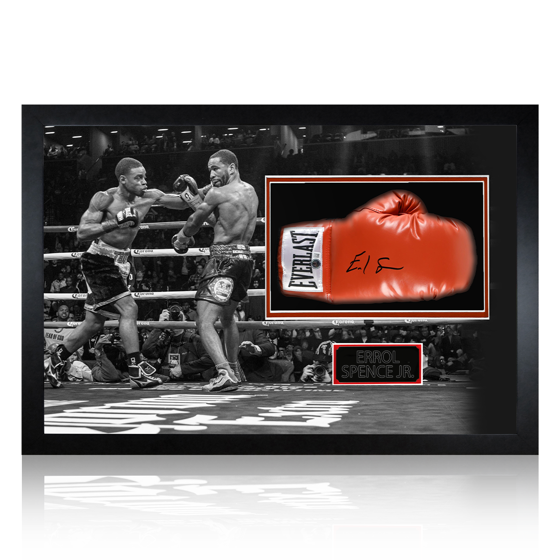 Errol Spence Jr. Signed Glove #2 Iconic Frame (Beckett)