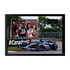 Estaban Ocon Signed 16x12 Image Cut Iconic Frame (ACG Cert)