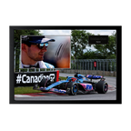 Estaban Ocon Signed 16x12 Image Cut Iconic Frame (ACG Cert)