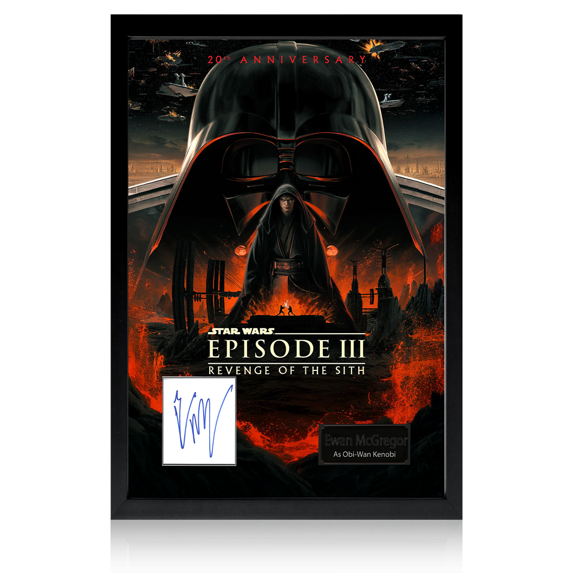 Ewan McGregor Signed Star Wars: Episode III – Revenge of the Sith Iconic Frame (AFTAL Authentication)