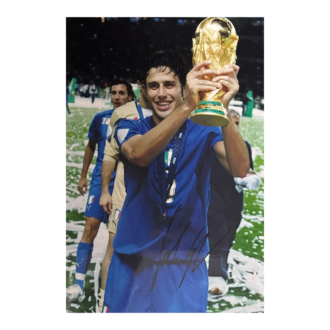 Fabio Grosso Italy 2006 WC Final 12x8 Photo 4