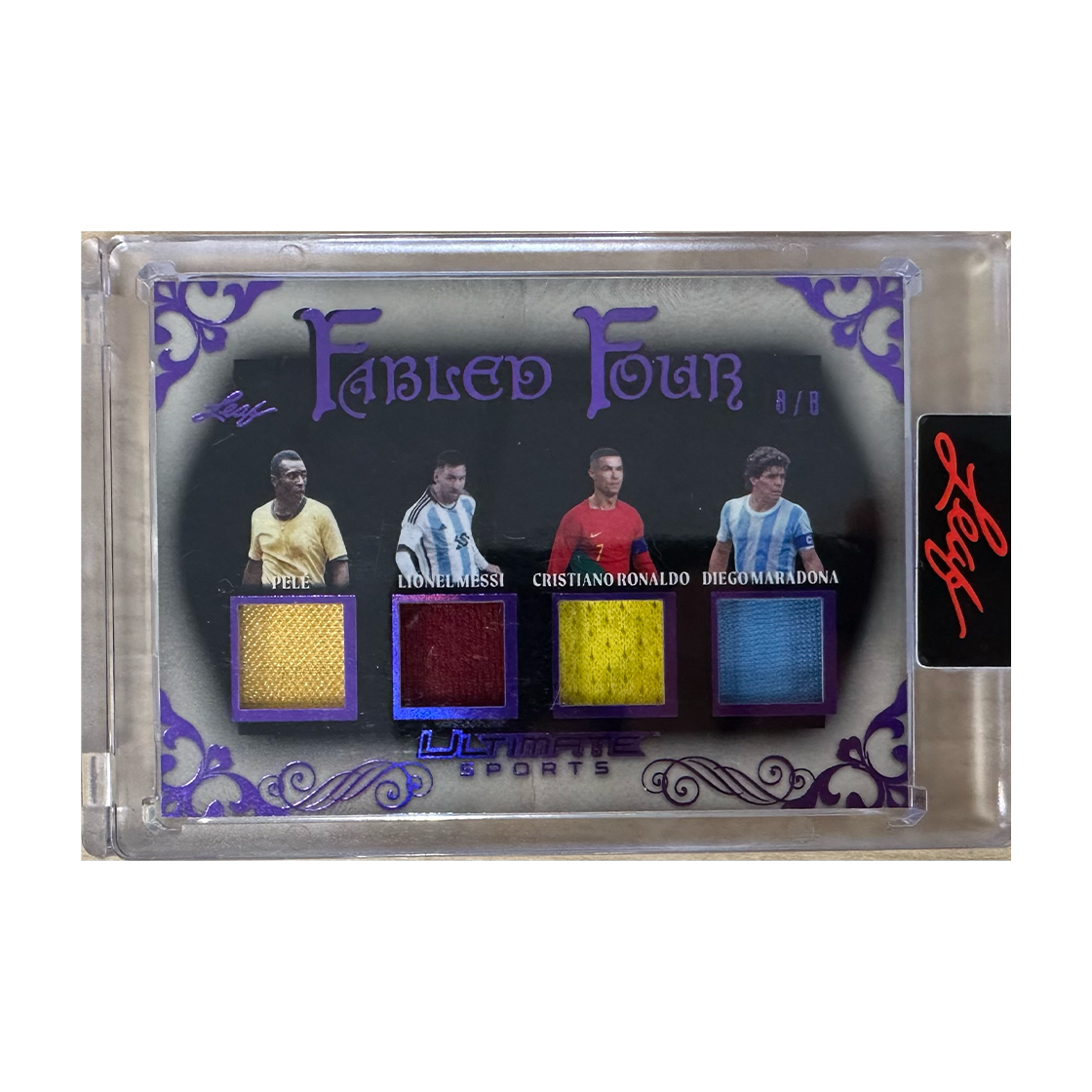 Leaf Fabled Four Pele, Lionel Messi, Cristiano Ronaldo & Diego Maradona 8/8