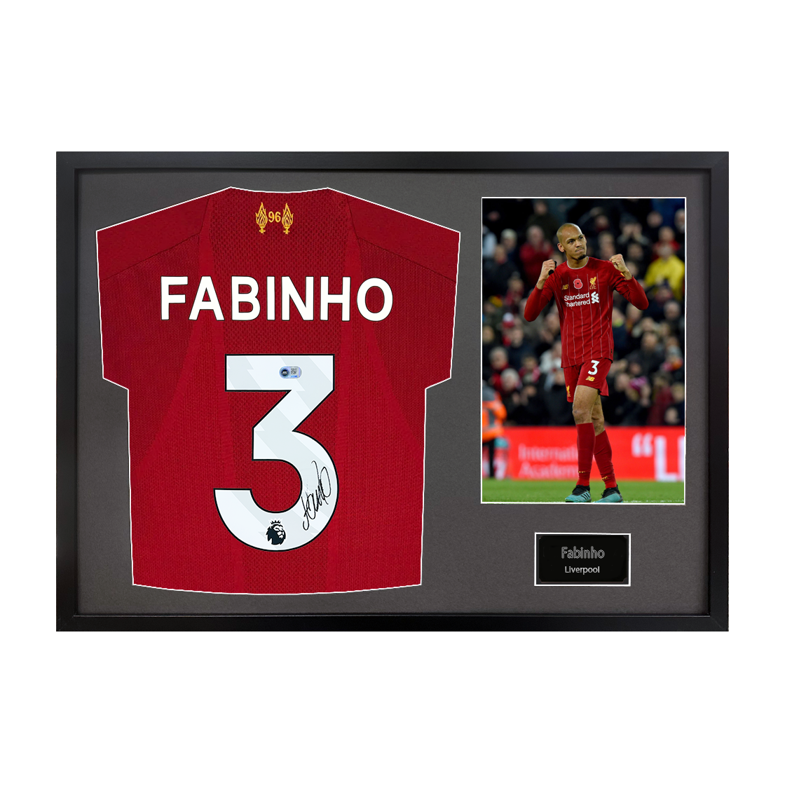 Fabinho Signed Liverpool Shirt Classic Frame (ACG Cert)