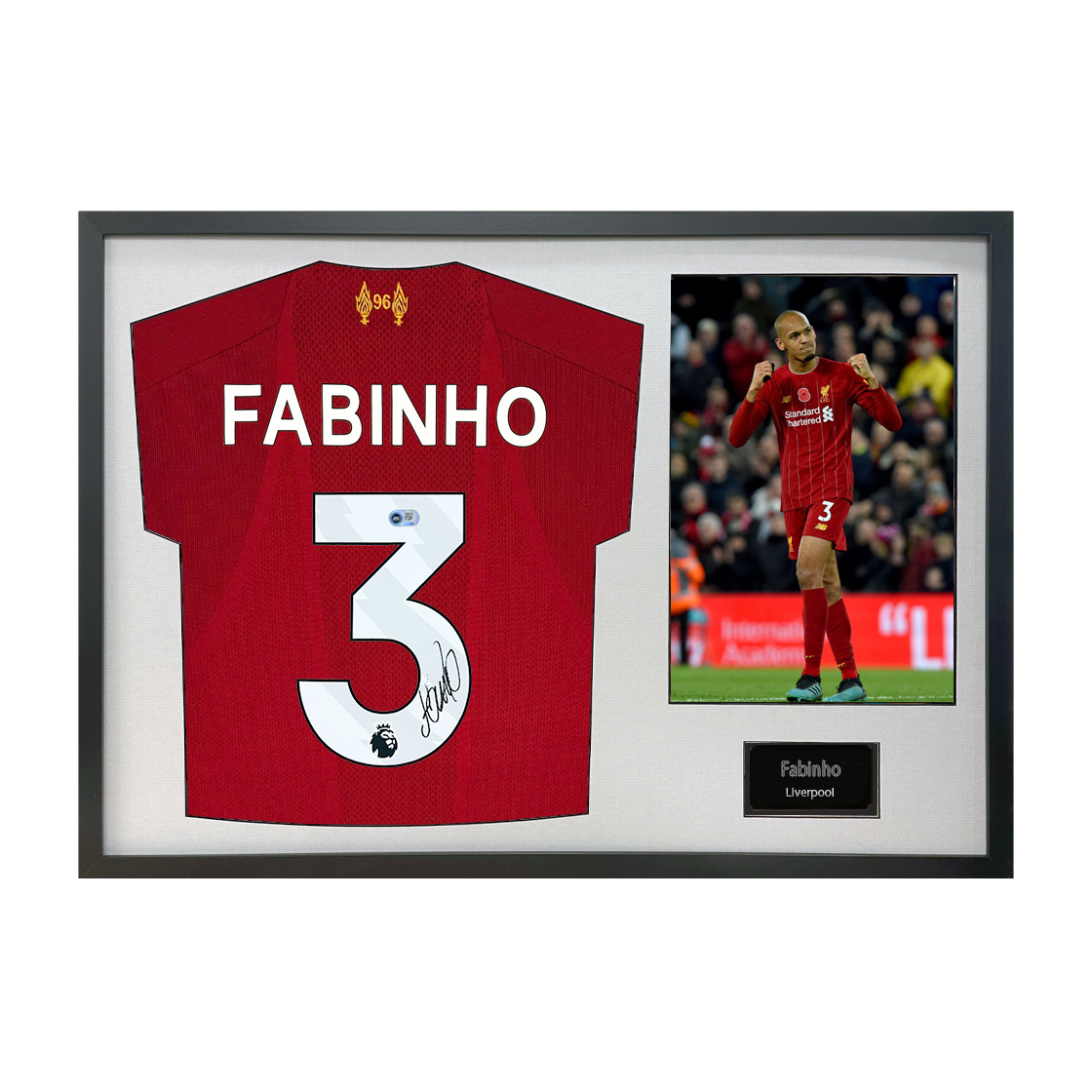 Fabinho Signed Liverpool Shirt Classic Frame (ACG Cert)