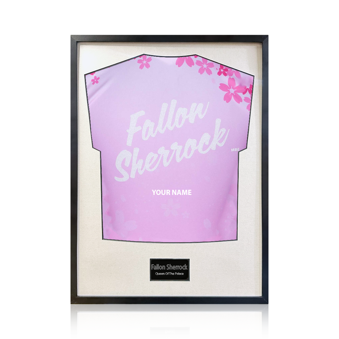 Fallon Sherrock Signed & Dedicated Shirt Standard Frame