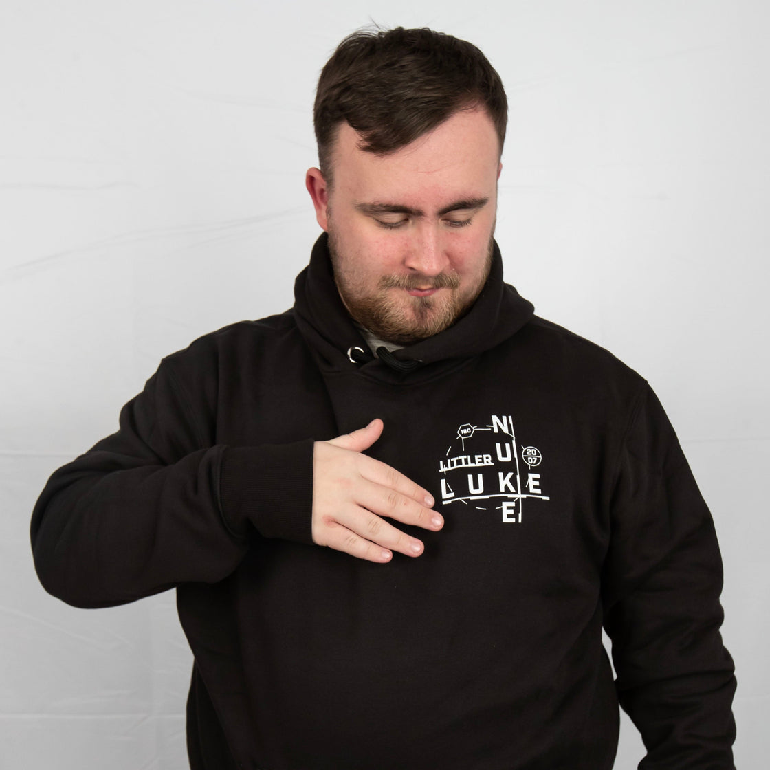 Luke Littler Blueprint Hoodie - Black