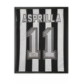 Faustino Asprilla Signed Newcastle United Shirt Compact Frame
