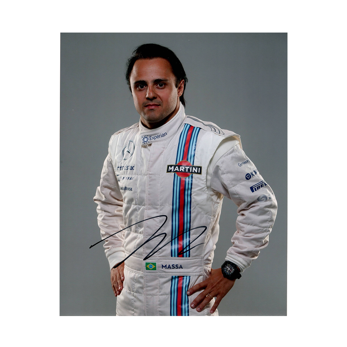 Felipe Massa Signed 10x8 Image