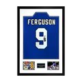 Duncan Ferguson Signed Everton Shirt Premium Frame