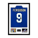 Duncan Ferguson Signed Everton Shirt Premium Frame