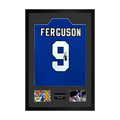 Duncan Ferguson Signed Everton Shirt Premium Frame