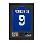 Duncan Ferguson Signed Everton Shirt Premium Frame