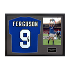 Duncan Ferguson Signed Everton Shirt Classic Frame